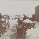 Bring cart-loads of snow to the East River. (Photo courtesy of the <a href="http://collections.mcny.org/">Museum of the City of New York, 93.1.1.14284)